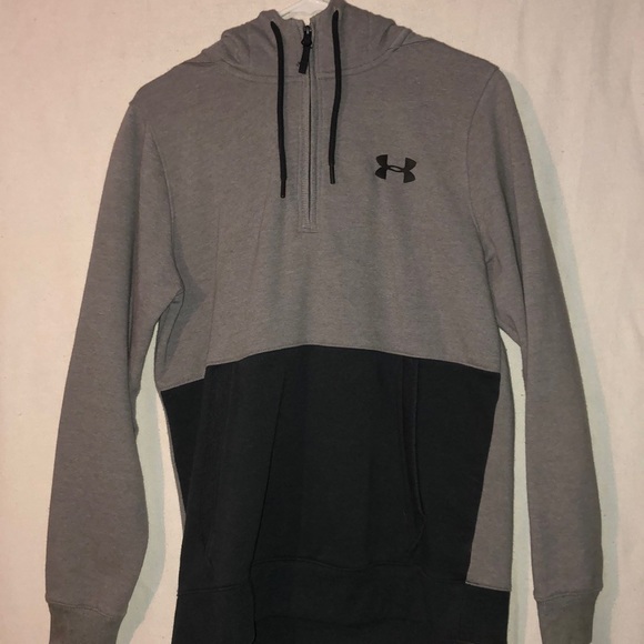 Grey & black under armor hoodie - Picture 1 of 2